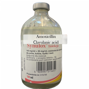 Amoxicillin, calcium clavulanate Solution for Injection 100 ml